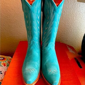 Old Gringo “Karima” Boots Turquoise Suede